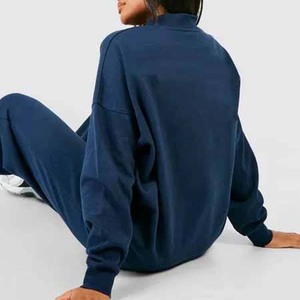 Mejor calidad personalizado impreso peso pesado 100% algodón deportivo 2 en 1 pulóver con capucha Jogger pantalones conjunto cintura elástica Sudadera con capucha - Product Image 3