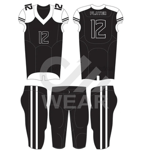 Ropa Deportiva, Uniforme de Fútbol Americano de Color Sólido, Transpirable, Talla Grande, Secado Rápido, Hecho a Medida, 100% Poliéster - Product Image 6