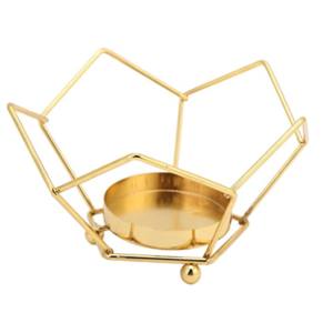 Portavelas de Metal, candelabro de aluminio hecho a mano indio, candelabro de aluminio dorado, candelita con precio bajo - Product Image 1