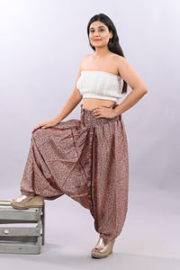 Pantalon Palazzo Femme Grande Taille Décontracté Taille Mi-Haute Jambe Large en Coton Imprimé Motif Personnalisé Coupe Droite Confortable de Haute Qualité - Product Image 2