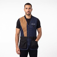Gilet de tir en argile Xelent avec poches zippées en daim, logo personnalisé brodé, modèle OEM en gros OD-006, protection contre le recul à l'épaule