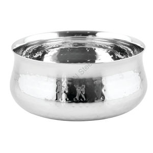 Bol de service rond martelé en métal durable - Product Image 2