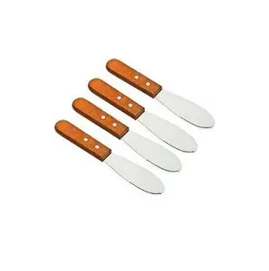 Acacia Wooden handle Stainless steel Butter Tools Wooden Handle Small Spread Knife for Butter for Hot Sale