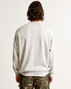 Sweat-shirt pull-over en coton épais pour hommes 6XL avec logo personnalisé 100% coton teint uni techniques de bouffée col rond pour l'hiver - Product Image 5