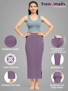 Trendmalls Breathable for Spandex <b>Saree</b> Shapewear <b>Petticoat</b> for Women Plum (P02) - Product Image 2