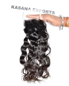 Cheveux ondulés bruts non traités 4*4 à fermeture vietnamienne Double trame pour dentelle frontale cheveux de couleur naturelle femmes noires cheveux humains pas cher - Product Image 5