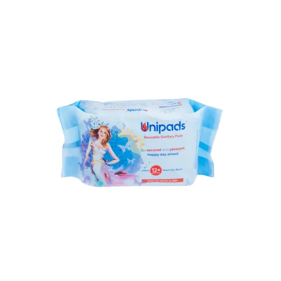 OEM fabricante de tela reutilizable lavable período menstrual almohadillas servilleta de unipads India