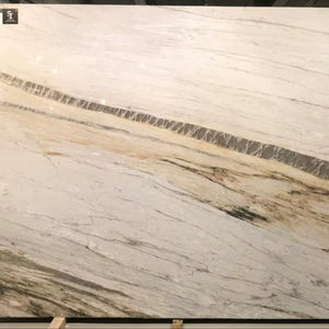 Dalles de marbre polies et adoucies, marbre indien pour plan de travail, dessus de meuble-lavabo, sol, mur, Taj Mahal, imperméable, salle à manger, Orris Living - Product Image 1