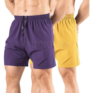 New Arrival Private Label Men's <b>Elastic</b> Waist Solid Shorts for Adult OEM Service Wholesale Custom Design - Product Image 1