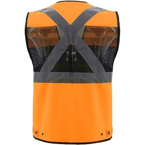เสื้อกั๊กนิรภัย TACHTICAL STANDARD Hi Vis สะท้อนแสง กันน้ำ 100% โพลีเอสเตอร์ สำหรับทุกเพศ มีหลายกระเป๋า ปรับแต่งได้ พร้อมไฟ LED ระดับ CLASS 2 - Product Image 2