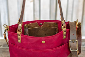 Venta al por mayor de producción personalizada reutilizable mujer moda bolso de mano algodón lona cuero ASA personalizable cuero amanecer 2017 - Product Image 6