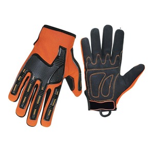 Gants de mécanicien unisexe en cuir de vachette Logo personnalisable Adultes Gants de sécurité au travail en PU pour le fonctionnement de machines conçus pour les unisexes - Product Image 1