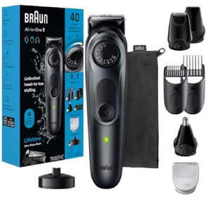 BRAUNAfeitadora eléctrica para hombre Serie 3 PROSKIN con 3 cuchillas Azul 3080s-B NUEVO - Product Image 2