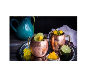 Juego de tazas de mula de cobre orgánico martillado antiguo hecho a mano 100% mulas de Moscú de cobre puro mejor oferta en tazas de Metal elegantes - Product Image 2