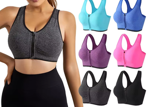 Soutien-gorge de sport au design unique pour femmes Vente en gros Vêtements de fitness sans couture Caractéristiques respirantes - Product Image 6