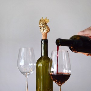 Bouchon à vin en laiton de qualité supérieure en forme d'animal, finition luxueuse, accessoire de bar tendance, faible MOQ, vente en gros, cadeau, hôtel, restaurant, export - Product Image 6