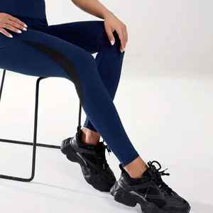 High-Waist Spandex Nylon Fitness <b>Leggings</b> <b>with</b> Side <b>Pocket</b> Breathable Stretch Gym Wear for Women - Product Image 5