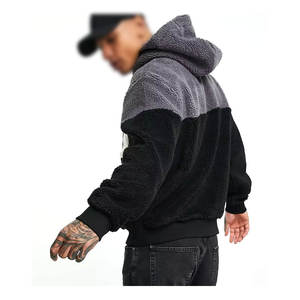 Sweats à capuche en polaire Sherpa pour hommes avec des sweats à capuche Sherpa de qualité supérieure fabriqués au Pakistan pour hommes Basics Cotton Blended - Product Image 4