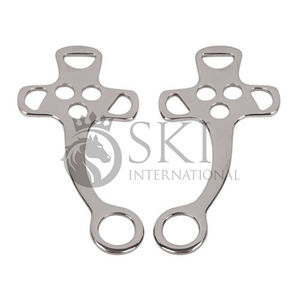 La mejor calidad de acero inoxidable Hackamore Shanks Gold Venta caliente Equitación Bitless Western Bits OEM ODM Productos ecuestres - Product Image 4