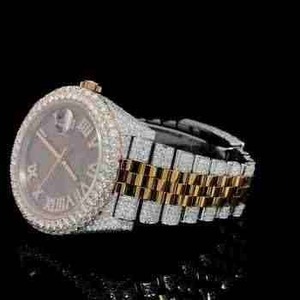 Reloj de Lujo para Hombre con Diamantes VVS Cultivados en Laboratorio, Acero Inoxidable, Mecánico, Esfera Analógica, Cristal, Elegante y Moderno - Product Image 2