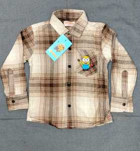 Chemises élégantes en coton pour garçons Vêtements confortables et respirants pour enfants pour les fêtes et les tenues quotidiennes Mode d'été parfaite pour les garçons - Product Image 1