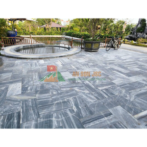 หินอ่อนธรรมชาติสีขาวเวียดนาม ขนาด 12x12 นิ้ว กระเบื้องปูขอบสระว่ายน้ำแบบกันลื่น สำหรับปูพื้นระเบียงสระว่ายน้ำ - Product Image 3