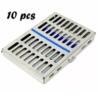 Kit de Cassette de détartreurs de remplissage d'amalgame dentaire de haute qualité 10 pièces boîte de Cassette en acier inoxydable de stérilisation autoclave dentaire