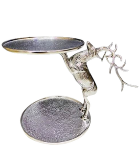 Finition de style turc et doré Beaux plateaux de service en métal sans danger pour les aliments Chocolats et bols de service à dessert - Product Image 5