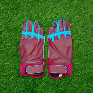 Guantes de bateo de béisbol más vendidos, Softbol Profesional, antideslizante, agarre fuerte, cuero, jóvenes, adultos, servicios personalizados OEM - Product Image 2