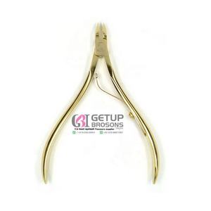 Alicates de acero inoxidable para cutículas, utensilios de belleza con Logo de Color y embalaje de tu logotipo, Color dorado, novedad - Product Image 5