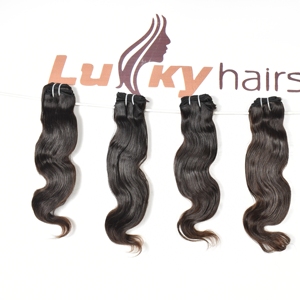 Vendeurs de cheveux vierges vente en gros pas cher 100% paquets de cheveux humains bruts à cuticule alignée Double trame Temple cheveux bruts indiens - Product Image 1