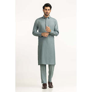 เสื้อเชิ้ตผ้าผสมแบบยังไม่เย็บตะเข็บ ยี่ห้อ Sada Bahar สีพื้น - Product Image 6