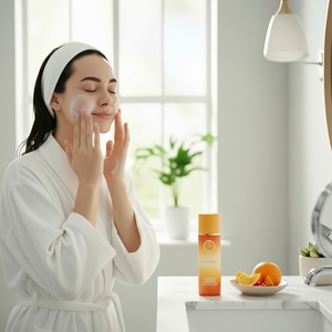 Nettoyant visage liquide à la vitamine C pour peaux grasses/sèches - 150 ml Nettoyage en profondeur et éclaircissant - Product Image 3