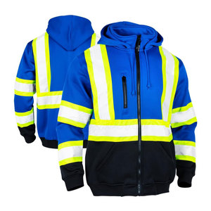 Reflective Hi Vis Hoodie Ropa de construcción Ropa DE TRABAJO Alta visibilidad Hi Vis Hoodie para hombres - Product Image 5