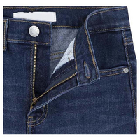 Celana Pendek Denim Wanita Musim Panas Model Lurus Vintage, Pinggang Sedang, Empat Kantong, Logo Dapat Disesuaikan, Gaya Distressed, Ramah Lingkungan, Kasual, Laris Manis