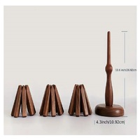 Fachmännisch gefertigtes schönes Holzbaum-Untersetzer-Set Hochwertige Holz matten und-polster für Ess becher und Glas becher