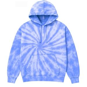 เสื้อสเวตเตอร์แบบสวมหัวมีฮู้ดย้อมสีโอเวอร์ไซส์ผ้าคอตตอนสีสดใสเสื้อผ้าลำลองสำหรับทุกเพศ - Product Image 4