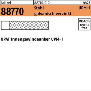 พุกเกลียวใน R 88770 UPM-I 12 เหล็ก แพ็ค 10 ชิ้น โดย UPAT - Product Image 1