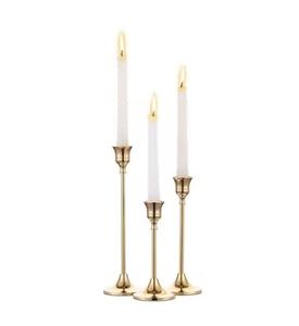 Bougeoir antique en métal de vente décoration de maison d'hôtel de mariage support de chandelier de chevet de pièce maîtresse en bas quantité minimale de commande - Product Image 3