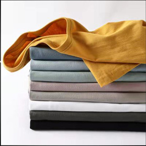 เสื้อยืดโอเวอร์ไซซ์สะพายไหล่ขนาดใหญ่พิเศษของผู้ชายเสื้อยืดผ้าฝ้ายน้ำหนักมากแบบว่างเปล่า - Product Image 3