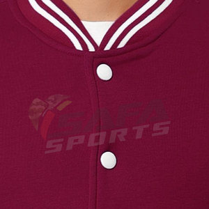 แจ็กเก็ตเบสบอลสำหรับผู้ชายแจ็คเก็ตเลตเทอร์แมนดีไซน์ปกตั้งออกแบบโลโก้ได้ตามต้องการ - Product Image 3