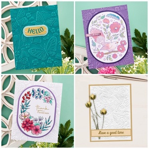 Kundenspezifische 3D-Gravur-Folder für die Kartenherstellung Gravurmaschine Vorlage DIY Kunststoff-Gravur-Stensil Papier Karte Dekoration - Product Image 6