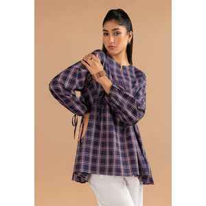 Tunique en fil teint pour femmes KJ-43024-A, pull confortable et élégant - Product Image 5