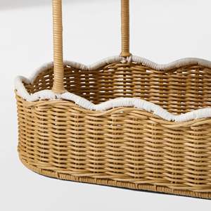 Nueva colección de cestas infantiles festoneadas con colores y tamaños OEM ODM, hechas en Vietnam, ecológicas y listas para venta al por mayor. - Product Image 4