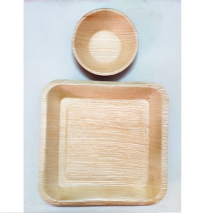 Ensemble de vaisselle jetable écologique et durable de qualité supérieure-Assiette et bol pour un usage quotidien pour les événements et les fêtes de restauration - Product Image 1