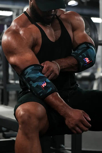 Adjustable Fitness Anime Camo Elbow <b>Sleeve</b> Arm Protection Weightlifting Workout Knee Support <b>Sleeve</b> - Product Image 6