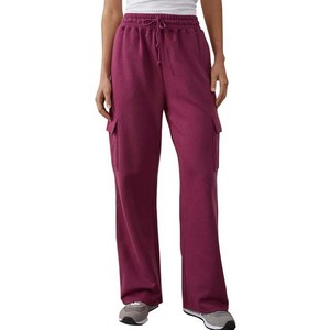 Wholesale Custom Women's 100% Cotton Jogger Pants Best Selling OEM Casual Street Style Women's Clothing Pants Trousers For Sale - Product Image 1