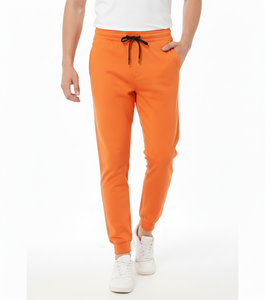 Pantalon de sport décontracté pour homme, marque privée, faible MOQ, uni, teinture unie, coupe droite, séchage rapide, polyester/coton, toile légère, hiver - Product Image 1