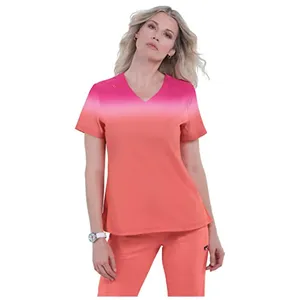 ชุดเครื่องแบบแพทย์ผ้าสแปนเด็กซ์ผ้ายีนส์สไตล์ใหม่เครื่องแบบพยาบาลสำหรับผู้ชายผู้หญิงชุดเครื่องแบบพยาบาลผ้าทอเหมาะสำหรับการพยาบาล - Product Image 3