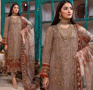Salwar Kameez de Seda Bordado Multicolor, Estilo Tribal Étnico Vintage Kuchi Afgano/Pakistaní, para Fiestas Tradicionales, Gran Venta 2020 - Product Image 4